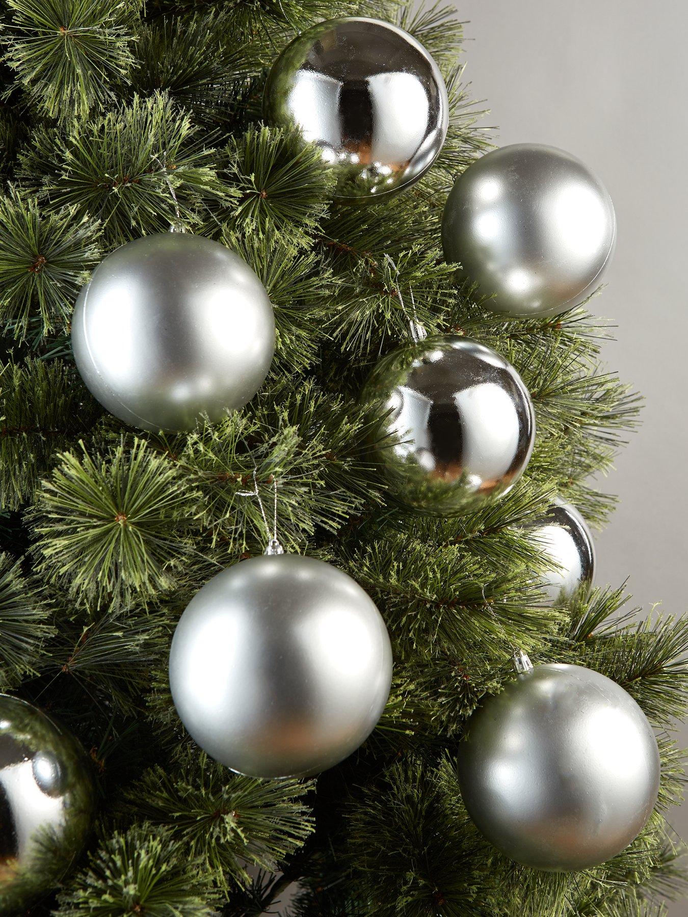 Choose Colour Details about   Christmas Tree Decoration 12 Pack 60mm Diamond Cut Baubles
